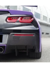 Carbonado CFRP RK Style Rear Lip Chevrolet Corvette C7 Z51 2013-2019                                     - CF8993RK-RD - Image 9