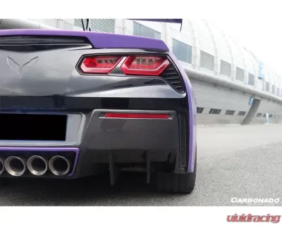 Carbonado CFRP RK Style Rear Lip Chevrolet Corvette C7 Z51 2013-2019 - CF8993RK-RD