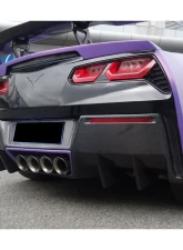 Carbonado CFRP RK Style Rear Lip Chevrolet Corvette C7 Z51 2013-2019                                     - CF8993RK-RD - Image 10
