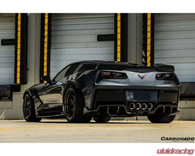 Carbonado CFRP ROX Style Rear Diffuser Chevrolet Corvette C7 2013-2019 - CF8993ROX-RD