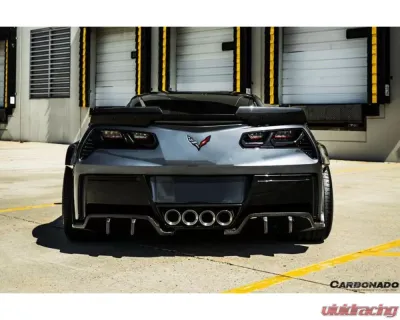 Carbonado CFRP ROX Style Rear Diffuser Chevrolet Corvette C7 2013-2019 - CF8993ROX-RD