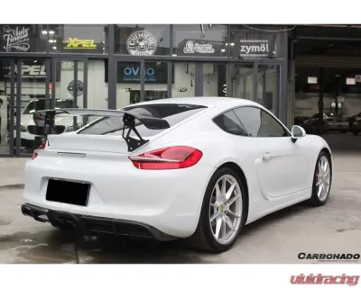 Carbonado Carbonado CFRP TA Style Trunk Spoiler for Porsche 981 Cayman 2012-2016 - CF9317TA.W