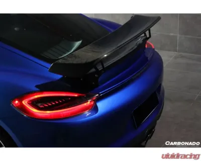 Carbonado Carbonado CFRP TA Style Trunk Spoiler for Porsche 981 Cayman 2012-2016 - CF9317TA.W