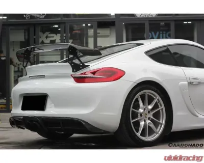 Carbonado Carbonado CFRP TA Style Trunk Spoiler for Porsche 981 Cayman 2012-2016 - CF9317TA.W