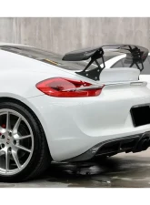 Carbonado Carbonado CFRP TA Style Trunk Spoiler for Porsche 981 Cayman 2012-2016                                     - CF9317TA.W - Image 9