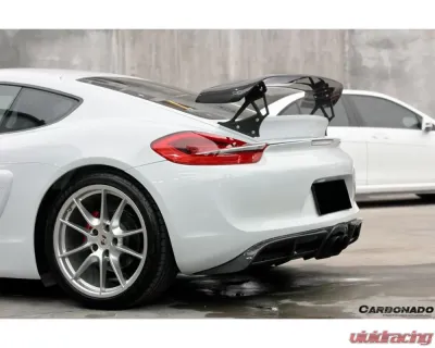 Carbonado Carbonado CFRP TA Style Trunk Spoiler for Porsche 981 Cayman 2012-2016 - CF9317TA.W