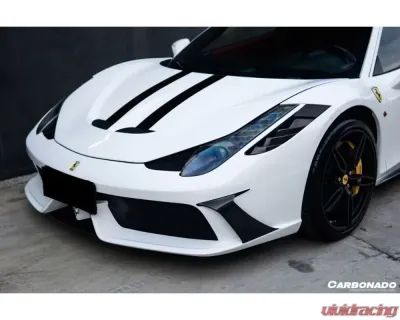 Carbonado Carbonado FRP SP Style Front Bumper for Ferrari 458 Coupe/Spyder 2010-2015 - 9501DMC.FB