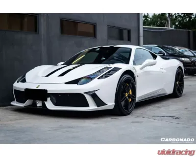 Carbonado Carbonado FRP SP Style Front Bumper for Ferrari 458 Coupe/Spyder 2010-2015 - 9501DMC.FB