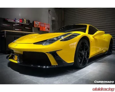 Carbonado Carbonado FRP SP Style Front Bumper for Ferrari 458 Coupe/Spyder 2010-2015 - 9501DMC.FB