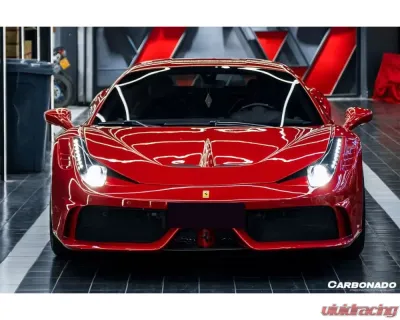 Carbonado Carbonado FRP SP Style Front Bumper for Ferrari 458 Coupe/Spyder 2010-2015 - 9501DMC.FB