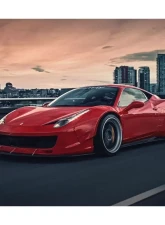 Carbonado Carbonado FRP DE Style Front Bumper with Lip for Ferrari 458 2010-2015                                     - 9501LB-FB - Image 11