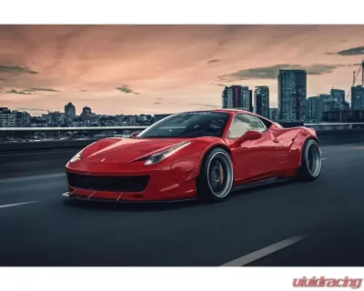 Carbonado Carbonado FRP DE Style Front Bumper with Lip for Ferrari 458 2010-2015 - 9501LB-FB