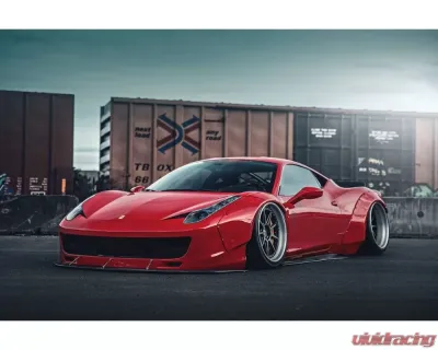 Carbonado Carbonado FRP DE Style Front Bumper with Lip for Ferrari 458 2010-2015 - 9501LB-FB