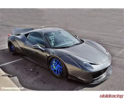 Carbonado Carbonado FRP DE Style Front Bumper with Lip for Ferrari 458 2010-2015 - 9501LB-FB