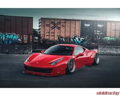Carbonado Carbonado FRP DE Style Front Bumper with Lip for Ferrari 458 2010-2015 - 9501LB-FB