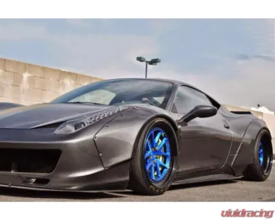 Carbonado Carbonado FRP DE Style Wide Fender for Ferrari 458 Coupe/Spyder 2010-2015 - 9501LB-FF