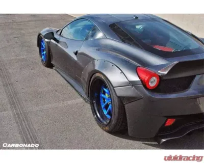 Carbonado Carbonado FRP DE Style Wide Fender for Ferrari 458 Coupe/Spyder 2010-2015 - 9501LB-FF