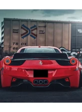 Carbonado CFRP DE Style Rear Diffuser Ferrari 458 Coupe | Spyder 2010-2015                                     - CF9501LB-RD - Image 4