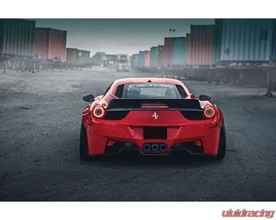Carbonado CFRP DE Style Rear Diffuser Ferrari 458 Coupe | Spyder 2010-2015 - CF9501LB-RD