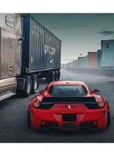 Carbonado CFRP DE Style Rear Diffuser Ferrari 458 Coupe | Spyder 2010-2015                                     - CF9501LB-RD - Image 6