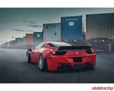 Carbonado CFRP DE Style Rear Diffuser Ferrari 458 Coupe | Spyder 2010-2015 - CF9501LB-RD
