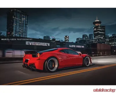 Carbonado CFRP DE Style Rear Diffuser Ferrari 458 Coupe | Spyder 2010-2015 - CF9501LB-RD