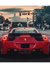 Carbonado Carbon Fiber DE Style Trunk Spoiler for Ferrari 458 Coupe 2010-2015                                     - CF9501LB-W - Image 9