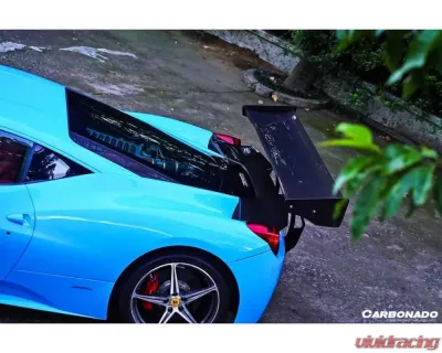Carbonado CFRP SR Style Trunk Spoiler for Ferrari 458 Coupe/Spyder 2010-2015 - CF9501SVR.W