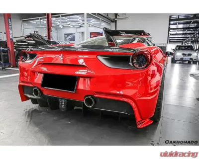 Carbonado Carbonado CFRP MSY Style Trunk Spoiler for Ferrari 488 GTB 2015-2019 - CF9503MSY-W