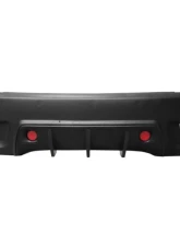 Carbonado FRP W Style Rear Bumper w/ Exhaust Tips Maserati Quattroporte 2005-2008                                     - 9550WI-RB - Image 12