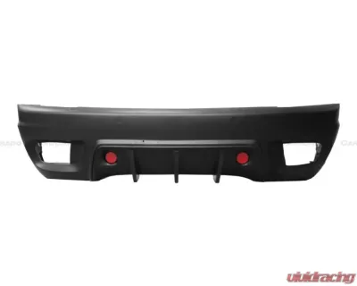 Carbonado FRP W Style Rear Bumper w/ Exhaust Tips Maserati Quattroporte 2005-2008 - 9550WI-RB