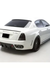 Carbonado FRP W Style Rear Bumper w/ Exhaust Tips Maserati Quattroporte 2005-2008                                     - 9550WI-RB - Image 12