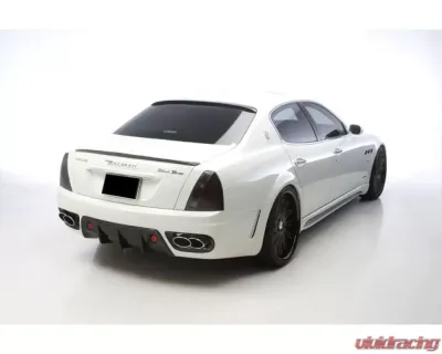 Carbonado FRP W Style Rear Bumper w/ Exhaust Tips Maserati Quattroporte 2005-2008 - 9550WI-RB