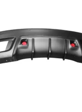 Carbonado FRP W Style Rear Bumper w/ Exhaust Tips Maserati Quattroporte 2005-2008                                     - 9550WI-RB - Image 3