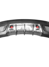 Carbonado FRP W Style Rear Bumper w/ Exhaust Tips Maserati Quattroporte 2005-2008                                     - 9550WI-RB - Image 4