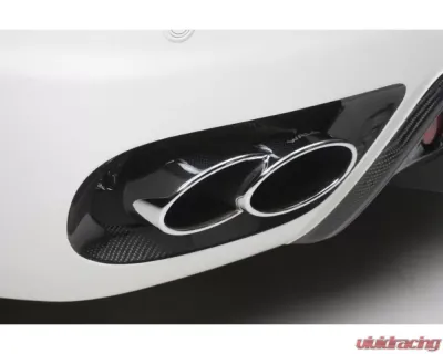Carbonado FRP W Style Rear Bumper w/ Exhaust Tips Maserati Quattroporte 2005-2008 - 9550WI-RB