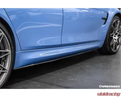 Carbonado CFRP MP Style Side Skirts Under Board BMW M3 F80 | M4 F82 2014-2020 - CF1107MP