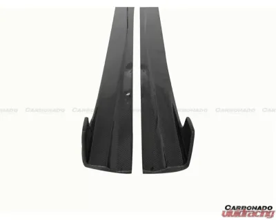 Carbonado CFRP DP Style Side Skirts Under Board Mercedes Benz C63 AMG C Class Coupe W204 2012-2014 - CF1113-2DP