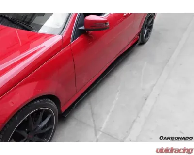 Carbonado CFRP DP Style Side Skirts Under Board Mercedes Benz C63 AMG C Class Coupe W204 2012-2014 - CF1113-2DP