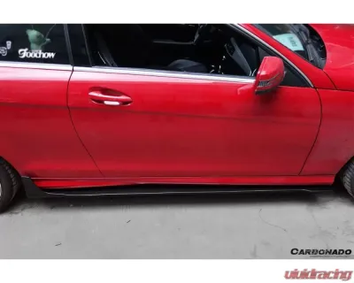 Carbonado CFRP DP Style Side Skirts Under Board Mercedes Benz C63 AMG C Class Coupe W204 2012-2014 - CF1113-2DP
