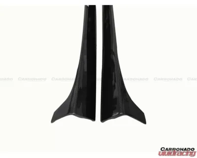 Carbonado CFRP DP Style Side Skirts Under Board Mercedes Benz C63 AMG C Class Coupe W204 2012-2014 - CF1113-2DP