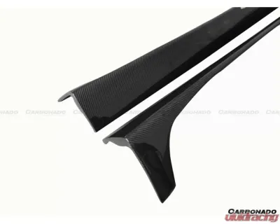 Carbonado CFRP DP Style Side Skirts Under Board Mercedes Benz C63 AMG C Class Coupe W204 2012-2014 - CF1113-2DP