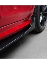 Carbonado CFRP DP Style Side Skirts Under Board Mercedes Benz C63 AMG C Class Coupe W204 2012-2014                                     - CF1113-2DP - Image 8