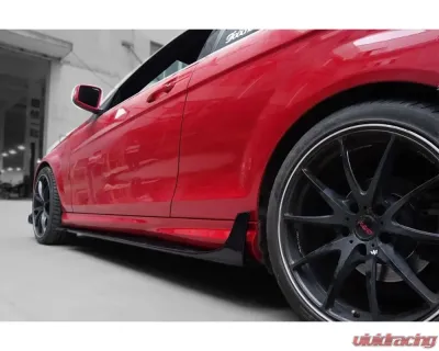 Carbonado CFRP DP Style Side Skirts Under Board Mercedes Benz C63 AMG C Class Coupe W204 2012-2014 - CF1113-2DP