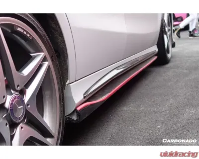 Carbonado CFRP RZS Style Side Skirts Under Board Mercedes Benz CLA Sport | CLA45 AMG W117 2014-2016 - CF1117RZR.SS