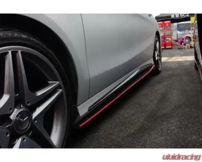 Carbonado CFRP RZS Style Side Skirts Under Board Mercedes Benz CLA Sport | CLA45 AMG W117 2014-2016 - CF1117RZR.SS