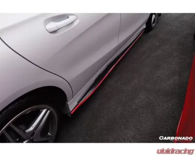 Carbonado CFRP RZS Style Side Skirts Under Board Mercedes Benz CLA Sport | CLA45 AMG W117 2014-2016 - CF1117RZR.SS