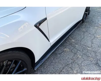 Carbonado Carbonado VA-II Style Side Skirts for Nissan GTR R35 2008-2016 - CF1256VAS2