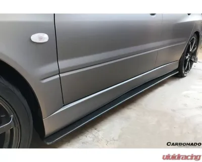 Carbonado CFRP RX Style Side Skirts Mitsubishi Evo 2003-2006 - CF1340RX