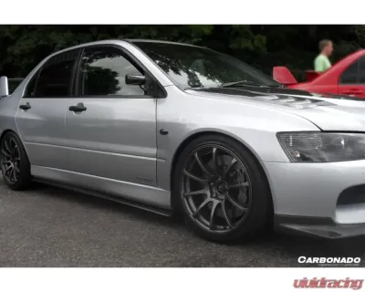 Carbonado CFRP RX Style Side Skirts Mitsubishi Evo 2003-2006 - CF1340RX